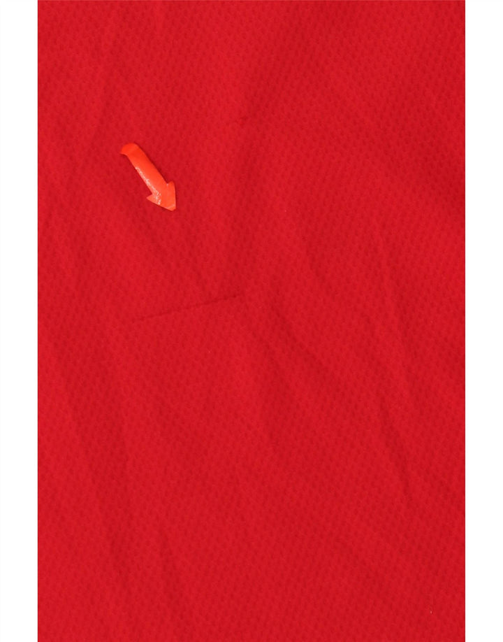 Nike Hommes Dri Fit T-Shirt Haut Large Rouge Colorblock Polyester