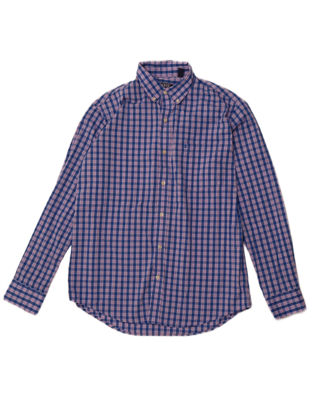 IZOD Chemise Homme Bleu Moyen Carreaux Polyester