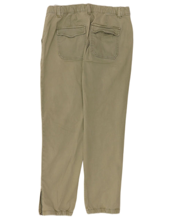 Marks & Spencer Pantalon chino taille haute pour femme UK 14 Large W32 L28 Kaki
