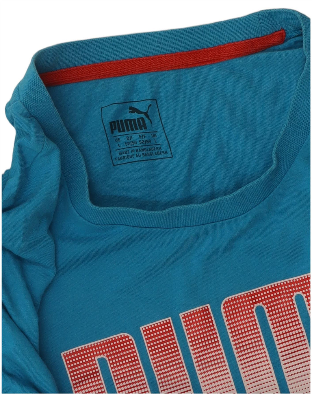 PUMA T-shirt graphique pour hommes, grand, bleu