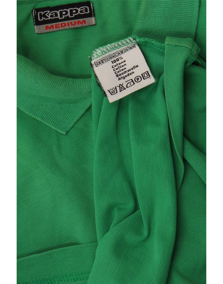 KAPPA Mens Polo Shirt Medium Green Cotton Vintage Kappa and Second-Hand Kappa from Messina Hembry 
