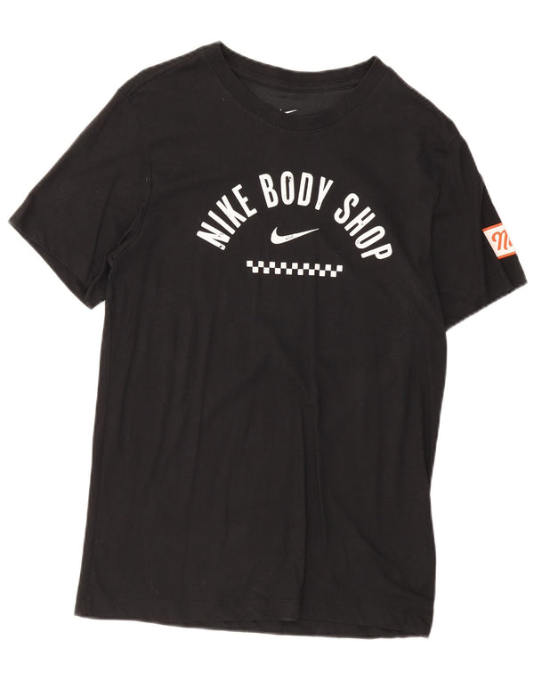 Nike Hommes Dri Fit Graphic T-Shirt Haut Petit Noir Coton