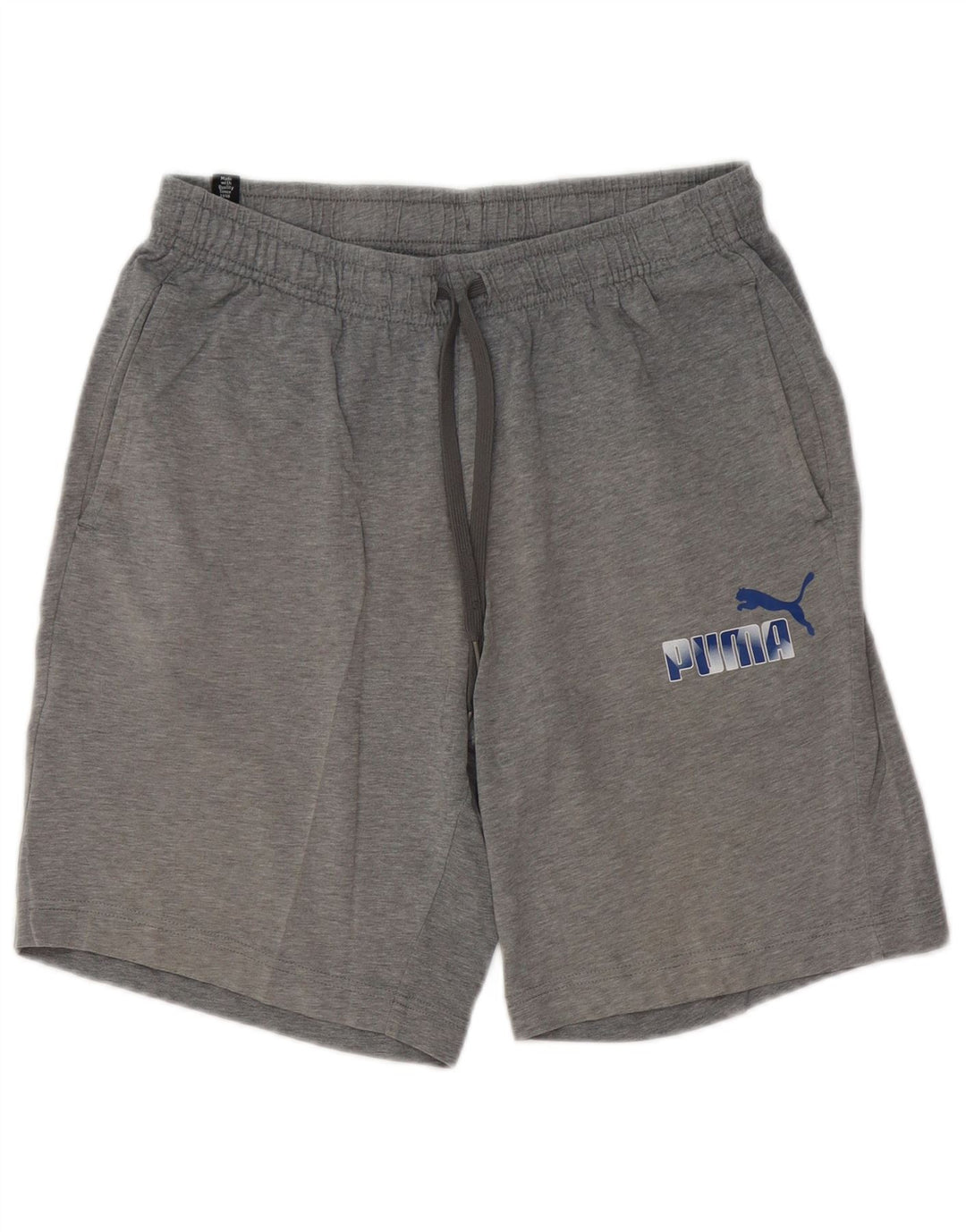 PUMA Short de Sport Homme Gris Moyen Coton