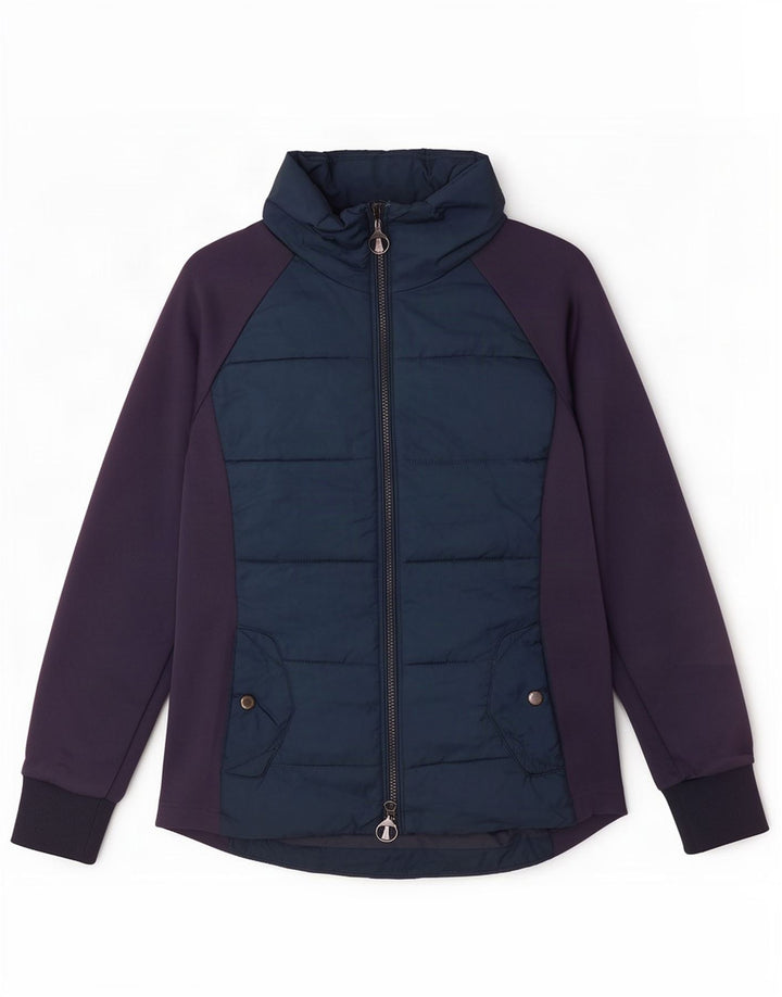 Barbour Veste de survêtement pour femme UK 12 Medium Navy Blue Colourblock