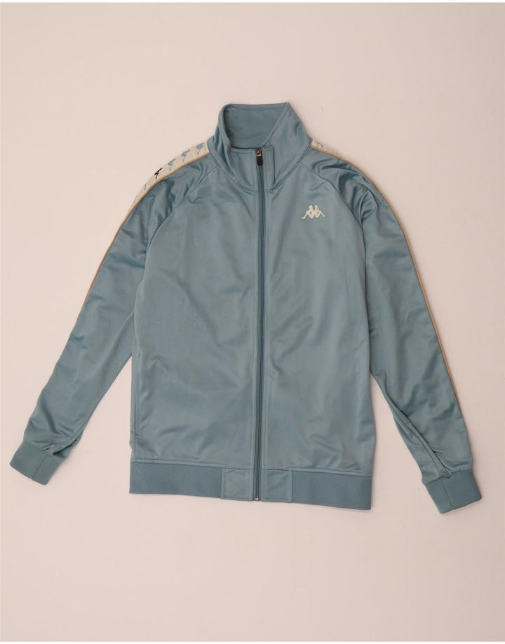 Kappa Veste de Survêtement Graphique Homme Bleu Moyen Polyester Colorblock