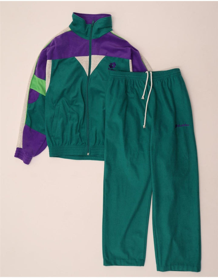 Lotto Survêtement Complet Homme Vert Moyen Colorblock Polyester
