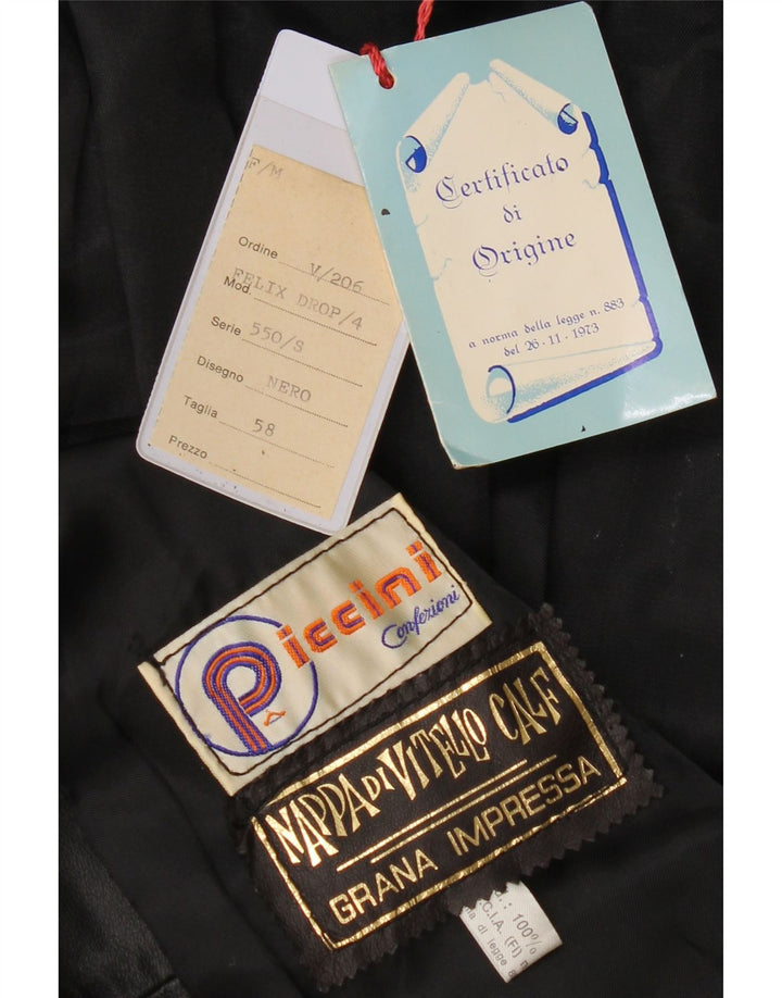 Piccini Veste en cuir pour homme IT 58 2XL Cuir noir