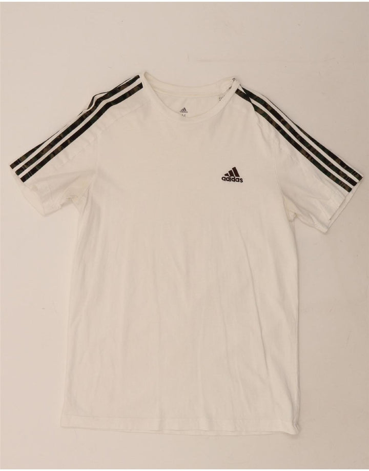 ADIDAS Mens T-Shirt Top Medium White Vintage Adidas and Second-Hand Adidas from Messina Hembry 