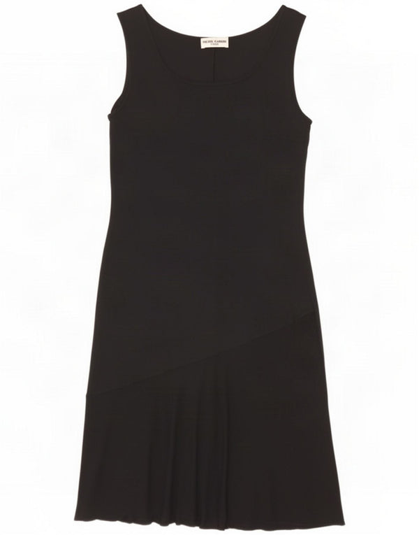 Robe fourreau sans manches pour femme Pierre Cardin UK 42 Viscose noire moyenne