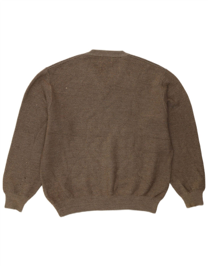 Marks & Spencer Pull Col V Homme Kaki Moyen