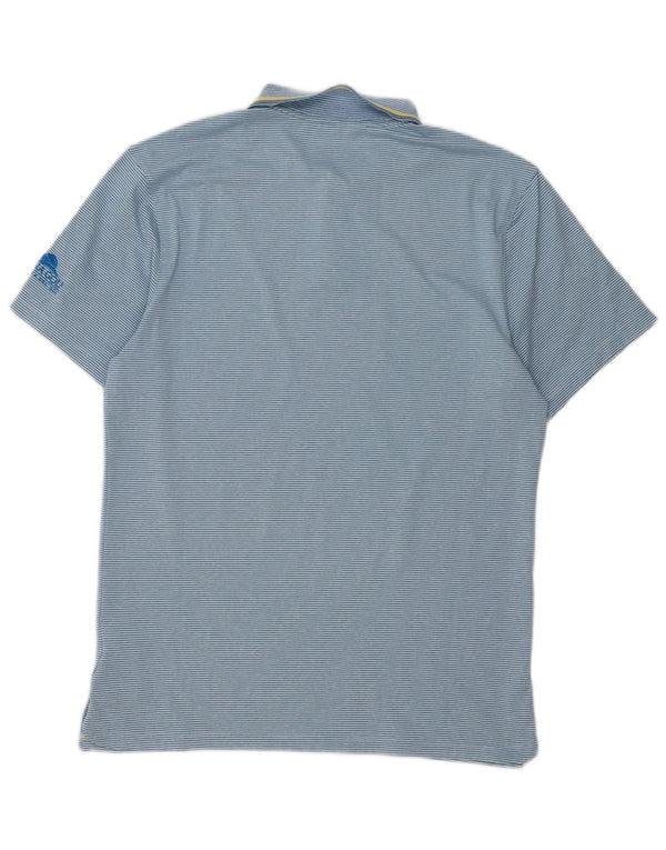 Nike Homme Dri Fit Polo Petit Bleu Rayé Polyester