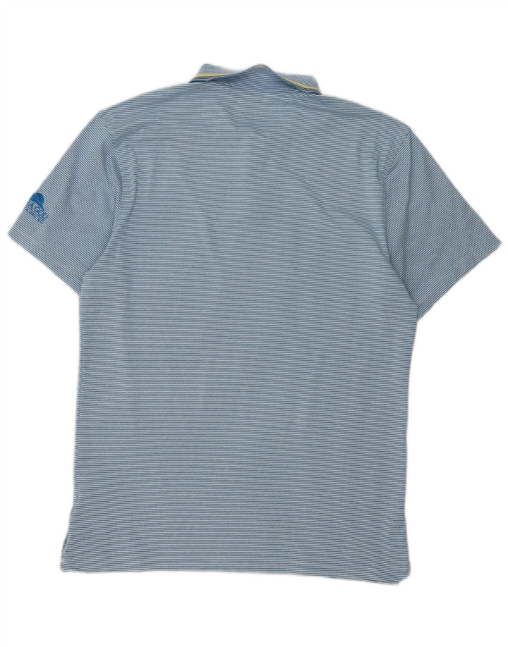 Nike Homme Dri Fit Polo Petit Bleu Rayé Polyester