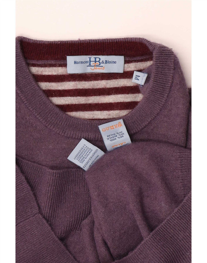 Harmont & Blaine Pull Col Rond Homme Violet Moyen Laine