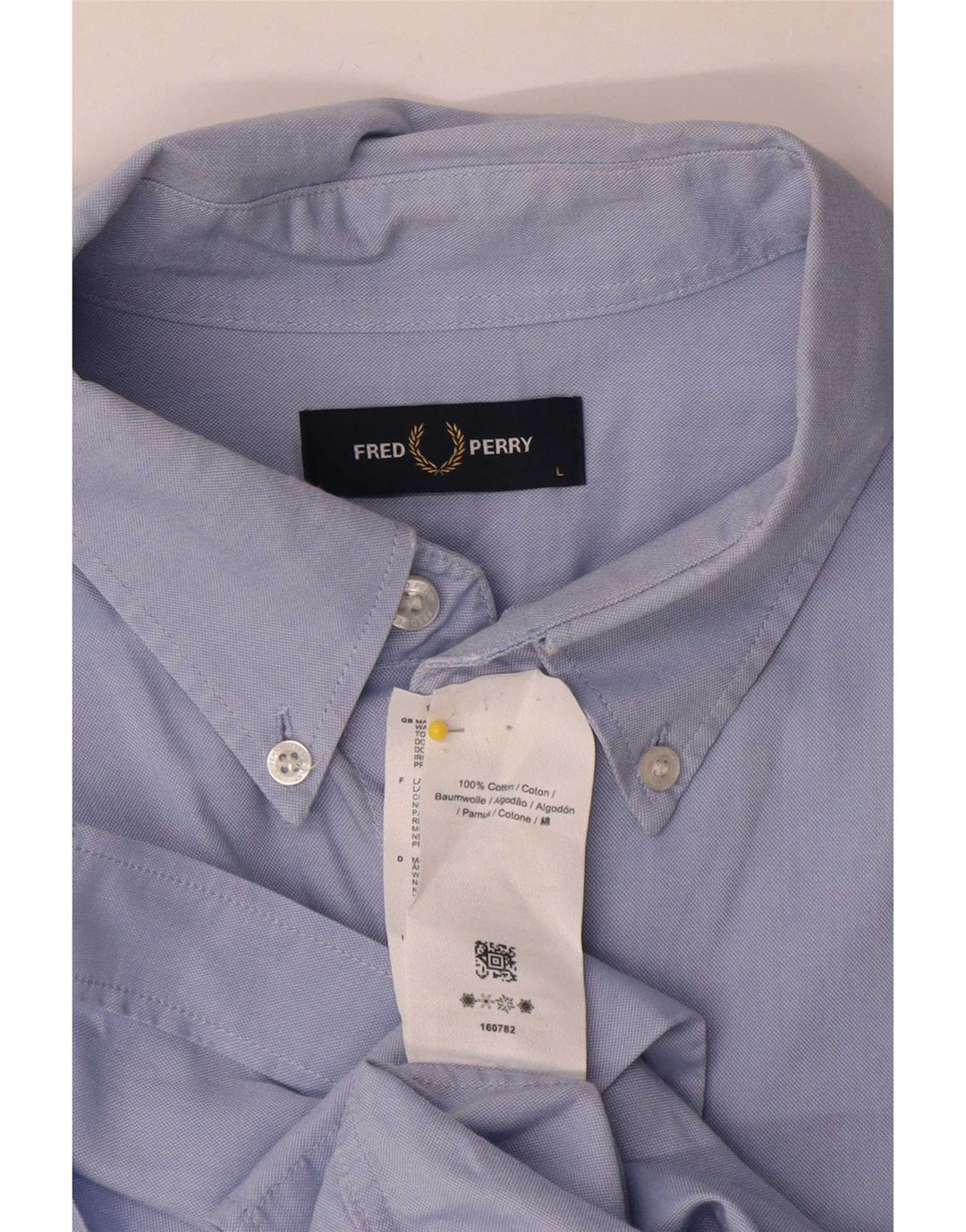 Fred Perry Chemise Homme Grand Bleu Coton