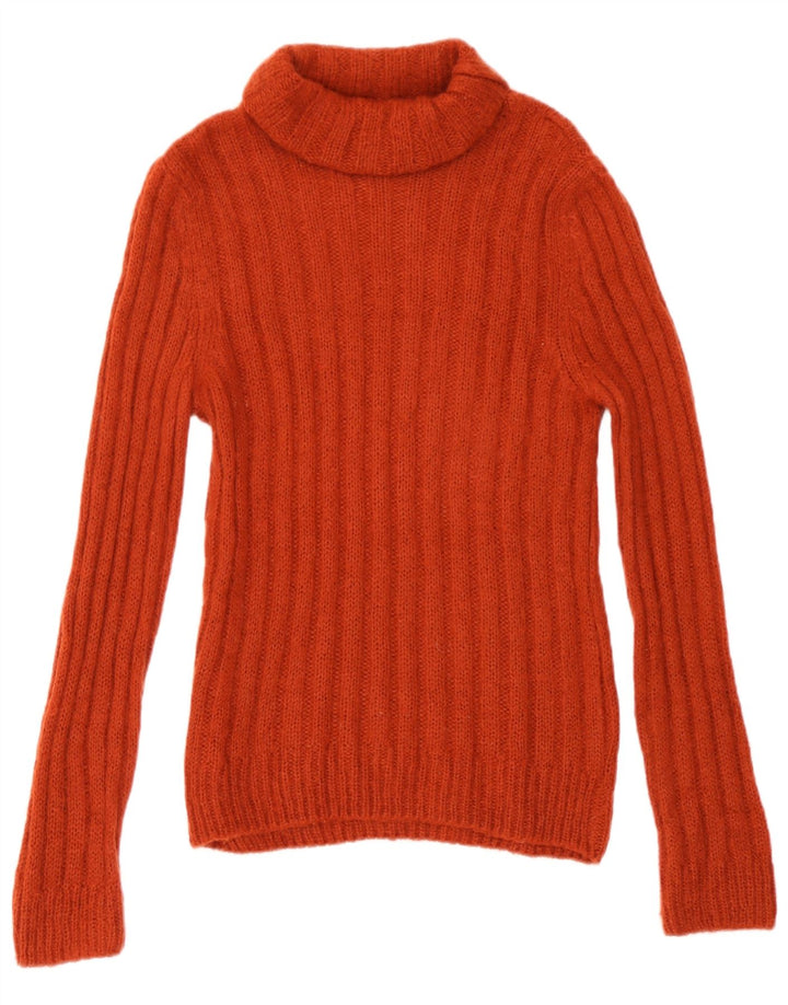 Massimo Dutti Pull col roulé pour femme UK 14 Large Orange