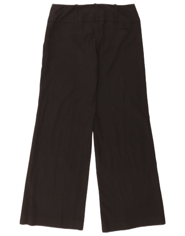 Oasis Pantalon chino jambe large pour femme UK 10 Small W30 L31 Noir Polyester