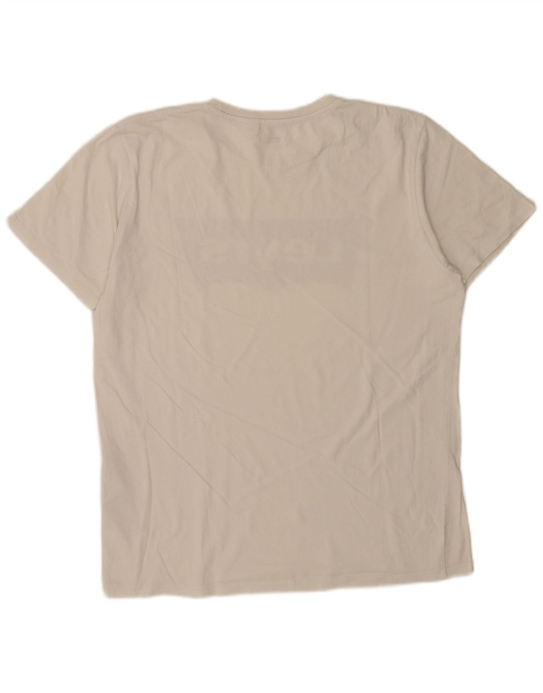 Levi's T-Shirt Graphique Homme Blanc Large Coton