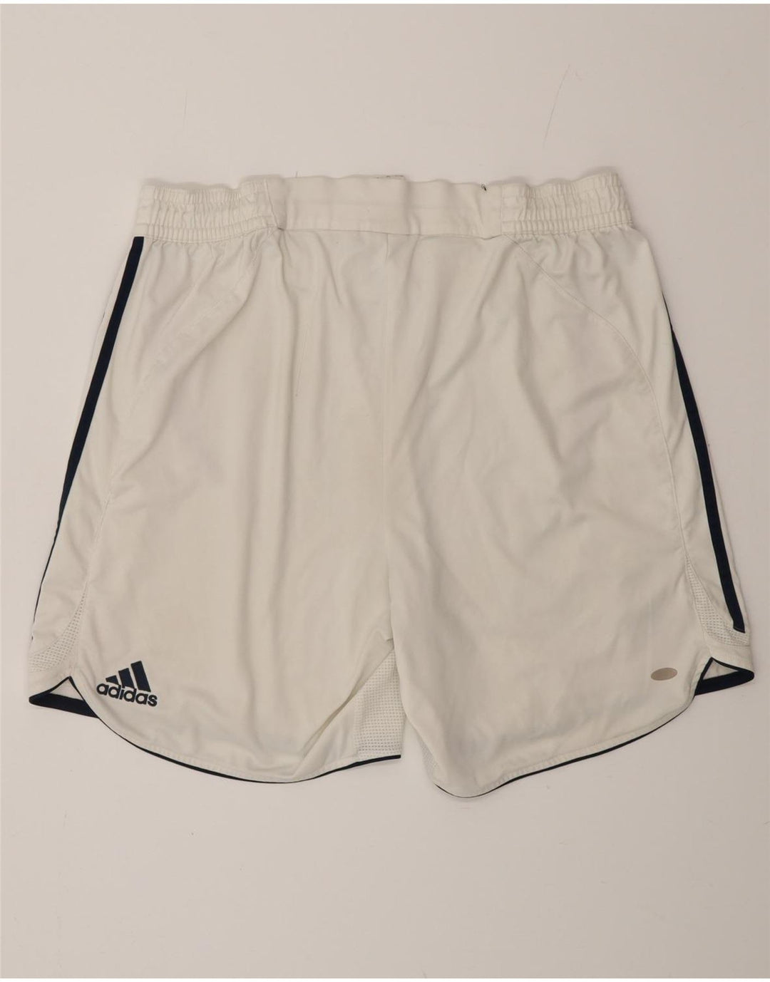 ADIDAS Short de sport FC Bayern Munchen pour homme UK 42 Large Blanc Colorblock