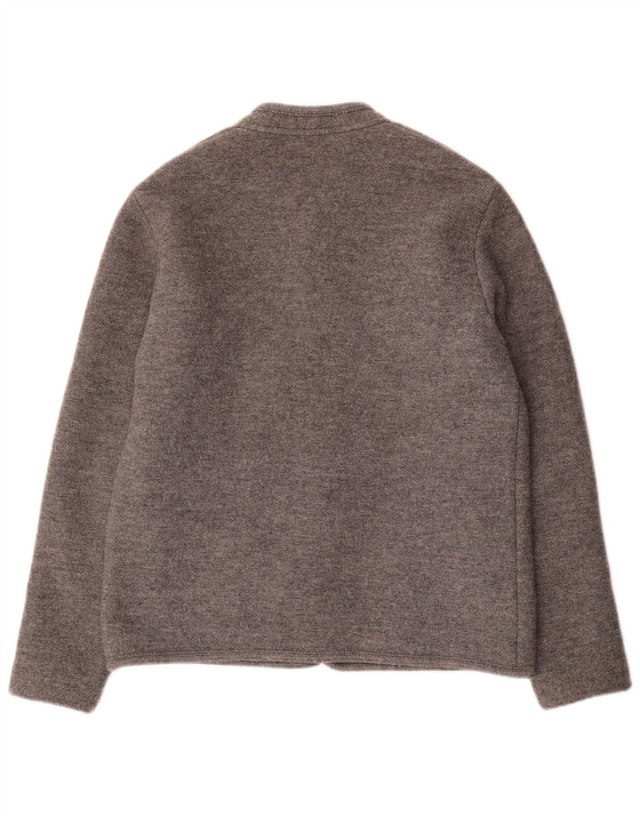 SCHEIBER Pull Cardigan Homme IT 50 Laine Gris Moyen