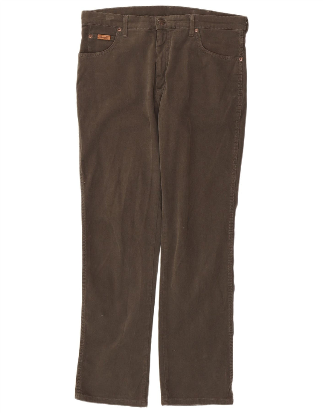 WRANGLER Pantalon décontracté droit extensible Texas W36 L34 en coton marron pour homme