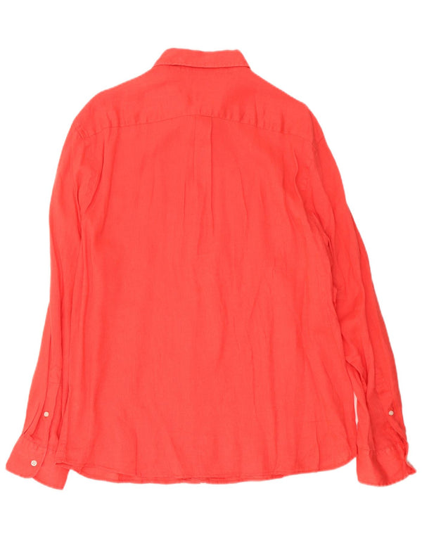 Piombo Chemise Homme XL Lin Rouge