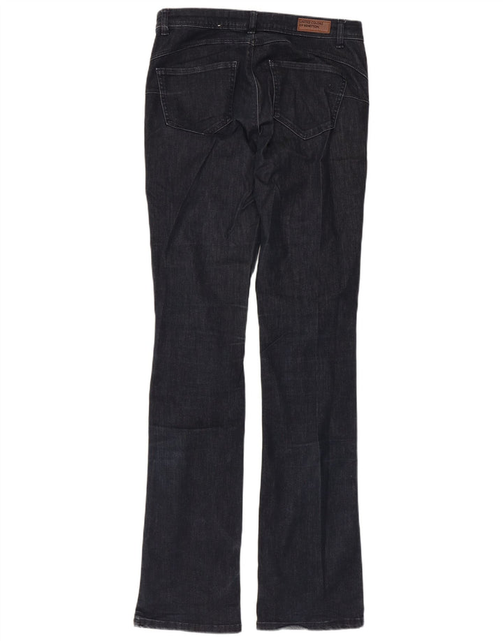 Benetton Jean Bootcut Femme W30 L34 Bleu Marine
