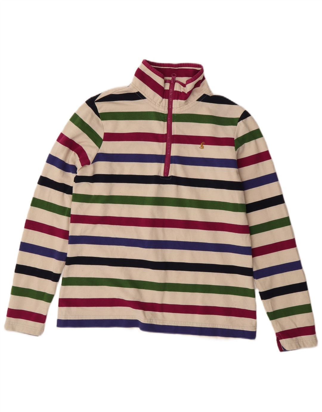 JOULES Sweat-Shirt Femme UK 12 Medium Multicolore Rayé