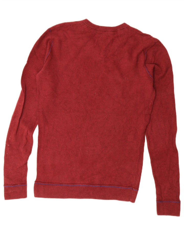 FAT FACE Pull Col V Homme Rouge Moyen Coton