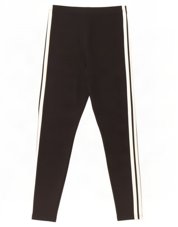 Adidas Legging court pour femme UK 12/14 Coton noir moyen