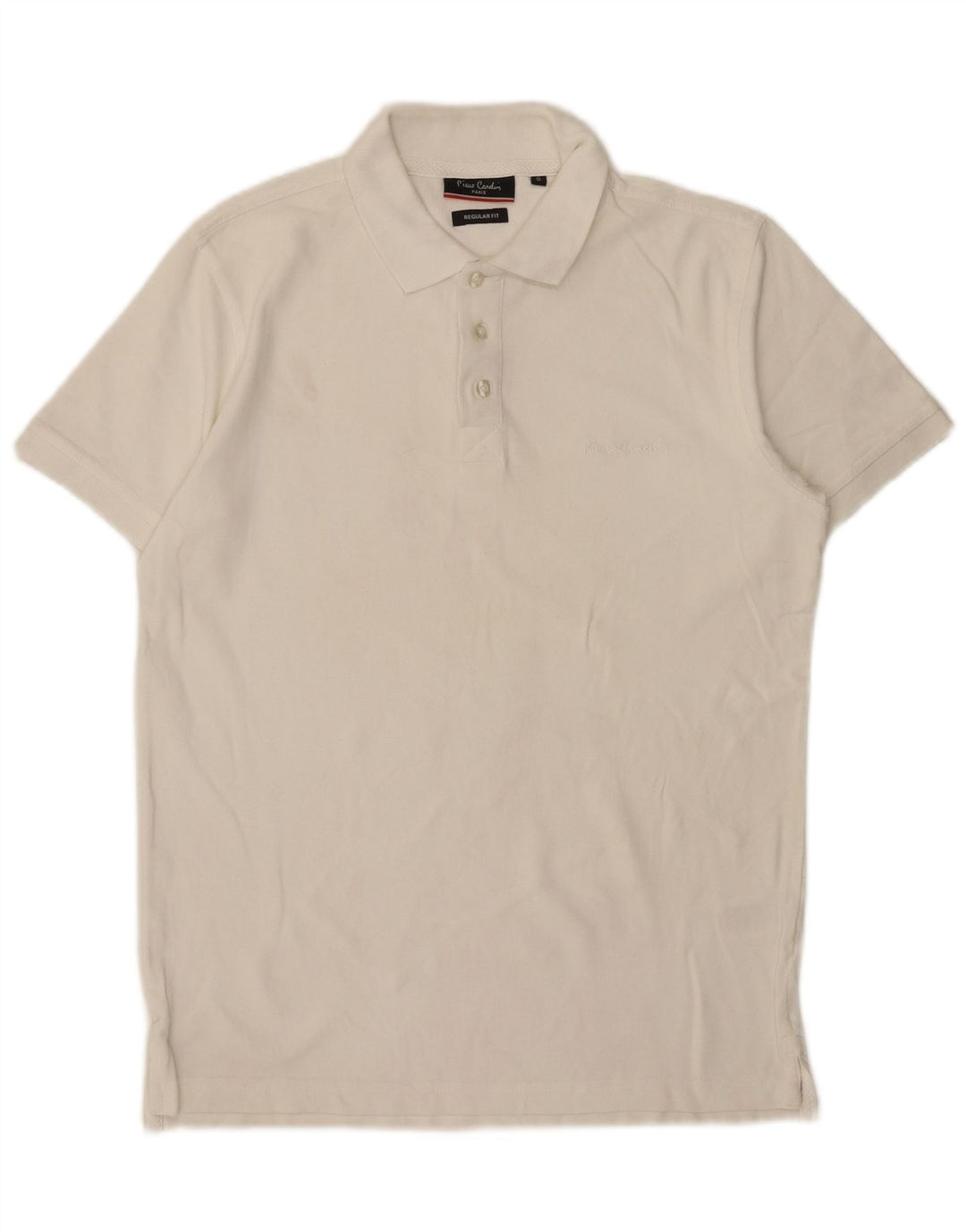 Pierre Cardin Polo Regular Fit Homme Petit Coton Blanc