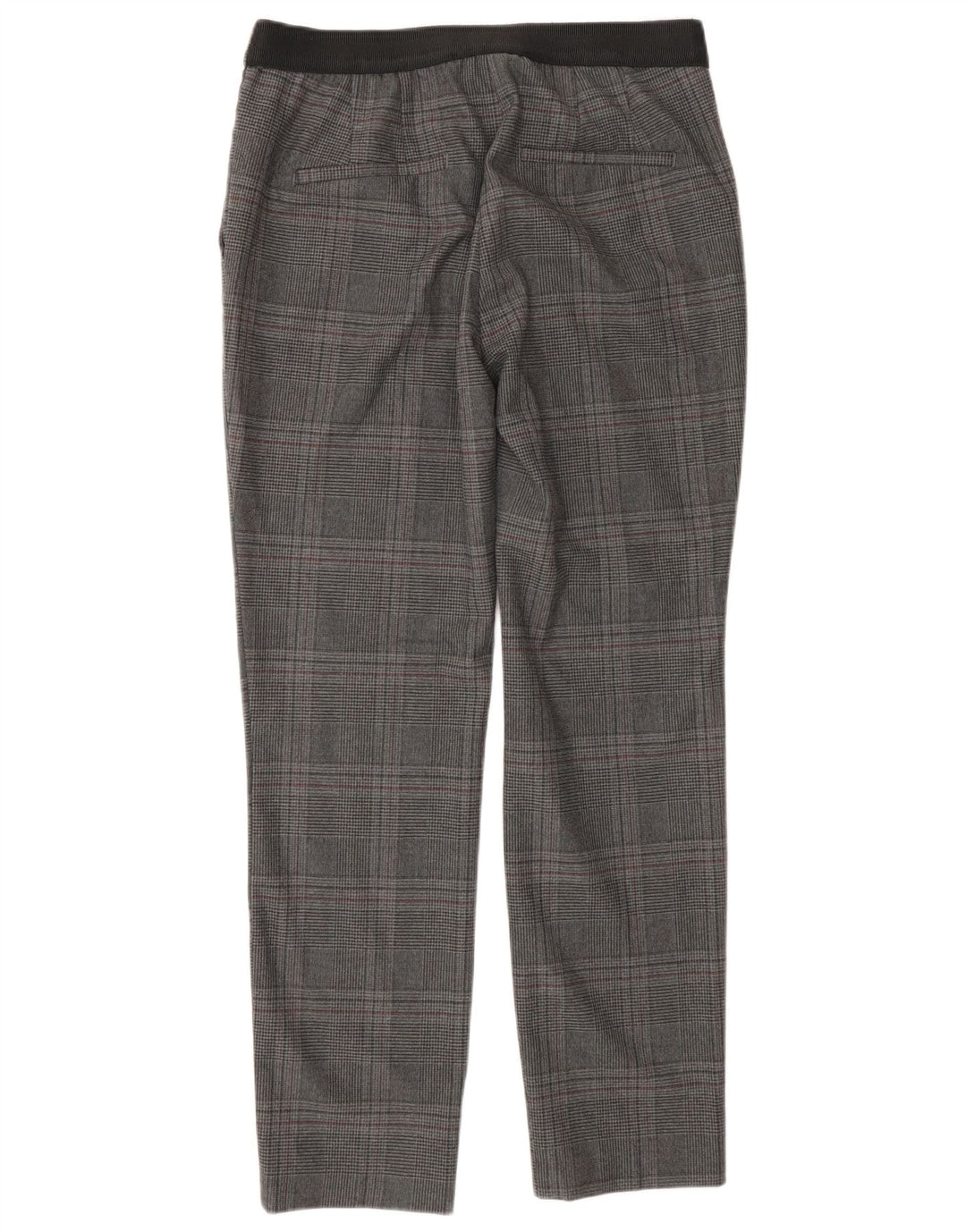 Zara Pantalon Chino Slim Fit Femme Moyen W28 L27 Gris Pied-de-Poule