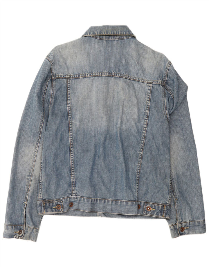 Oviesse Veste en jean pour femme UK 16 Large Bleu Coton