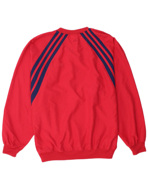 ADIDAS Haut de survêtement pour hommes UK 40/42 Rouge moyen Polyester
