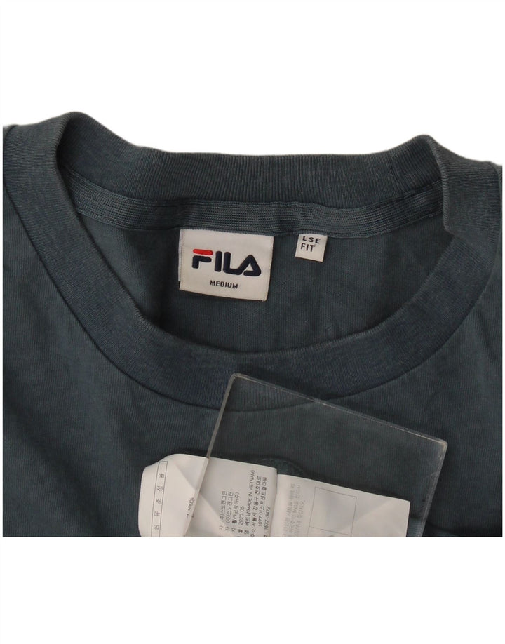 Fila T-Shirt Loose Fit Graphique Homme Bleu Moyen