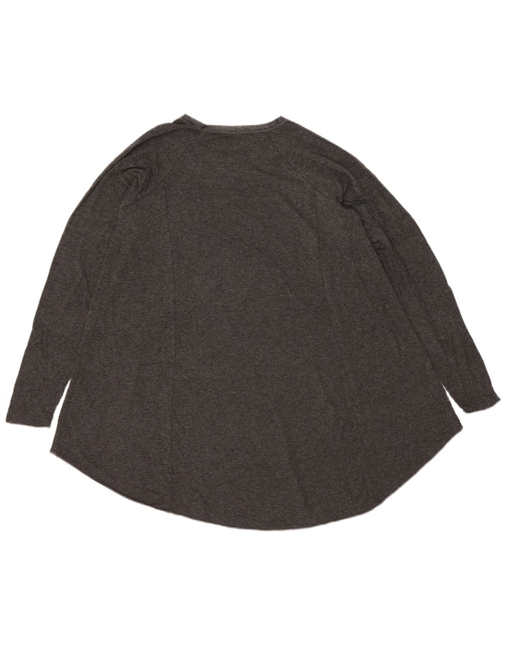 Zara Tunique à manches longues pour femme UK 10 Small Gris Viscose