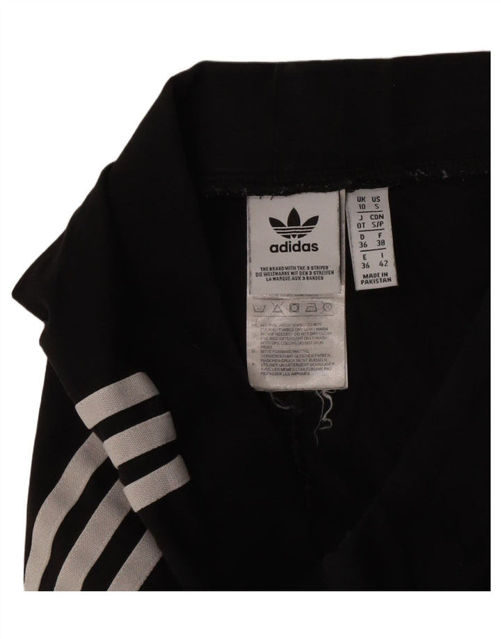 Adidas Leggings Femme UK 10 Petit Coton Noir