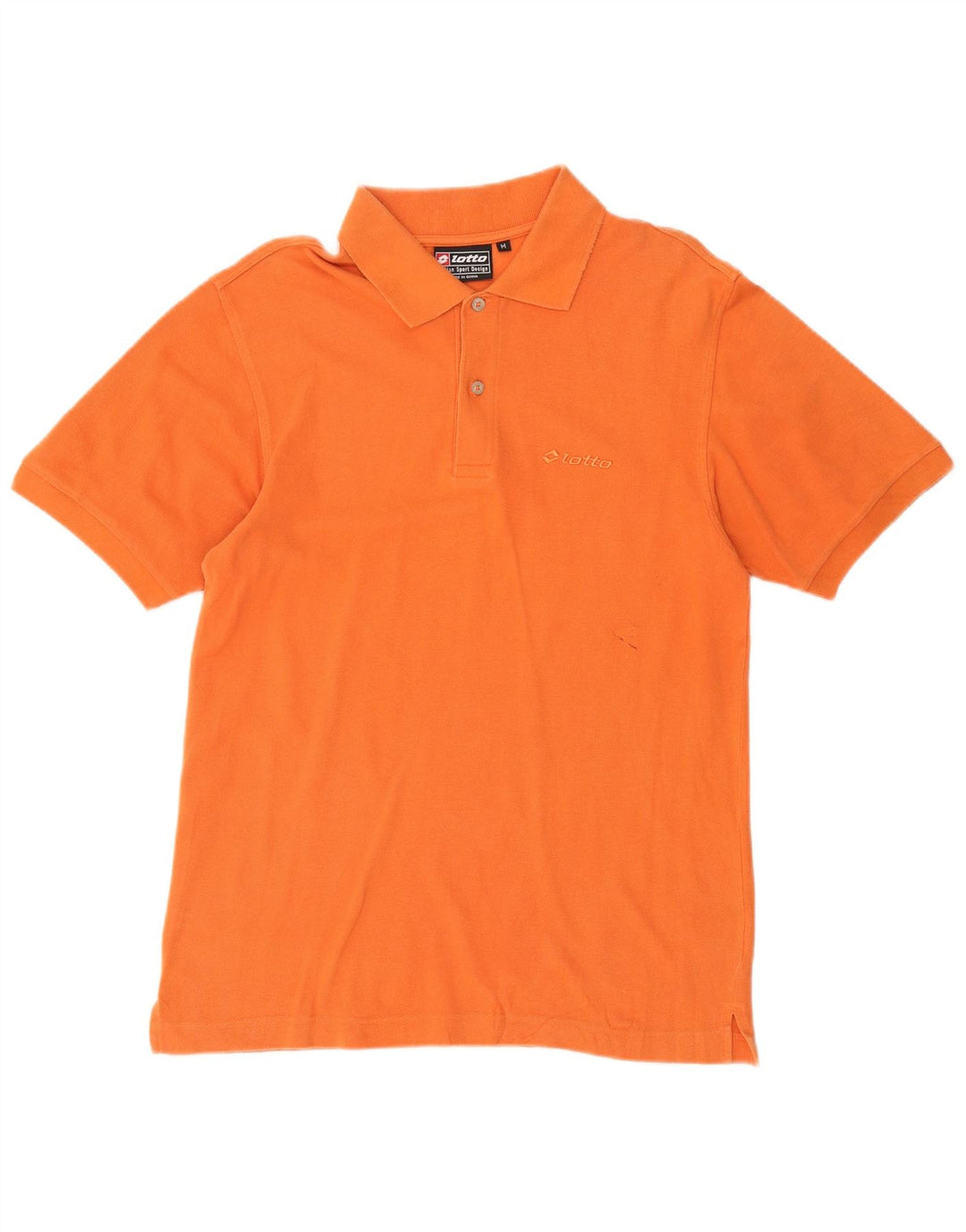 Lotto Polo Homme Orange Moyen Coton