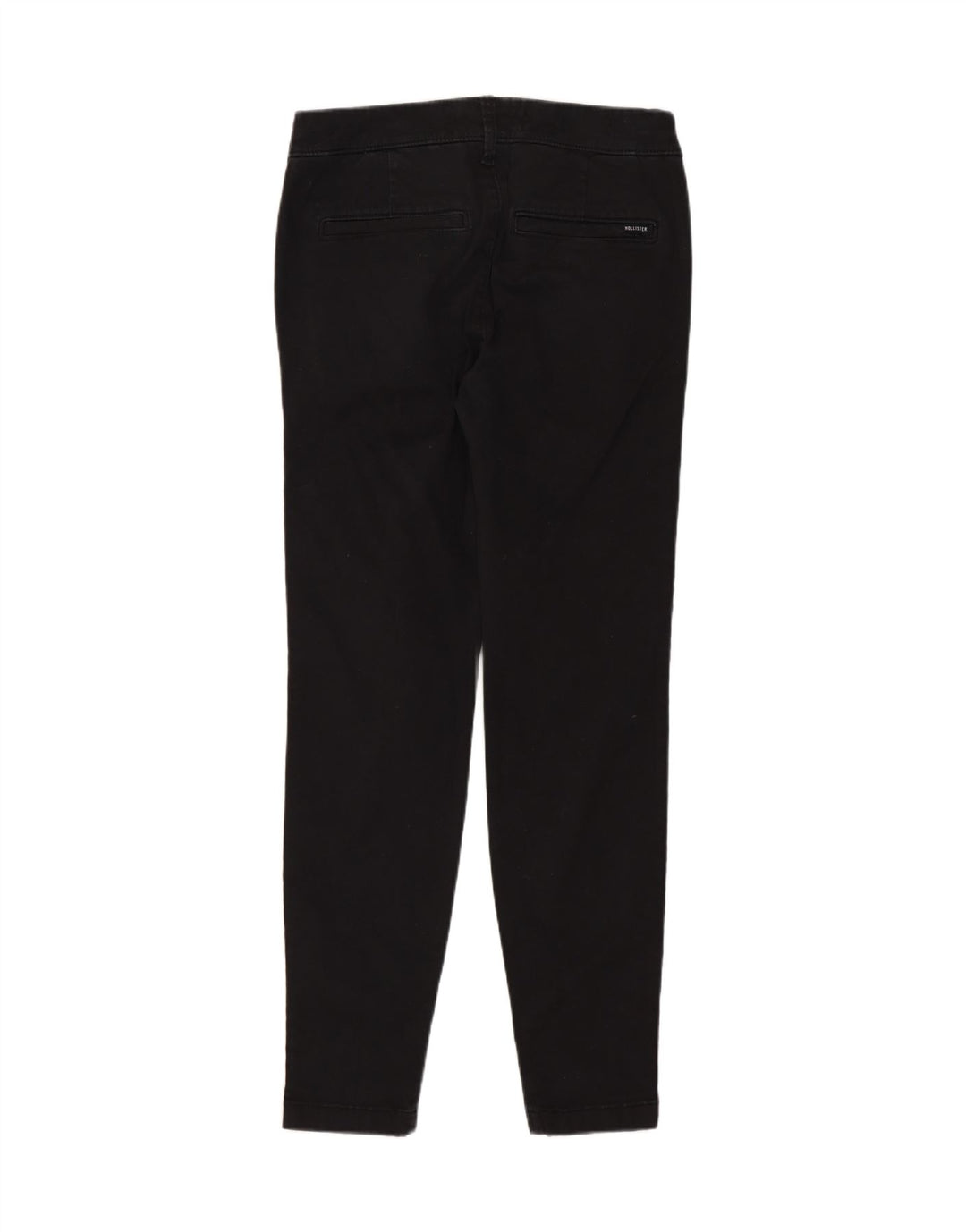 HOLLISTER Pantalon Chino Skinny Femme W26 L30 Noir Coton