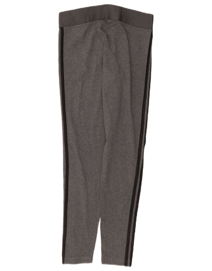 Adidas Leggings Femme UK 12/14 Coton Gris Moyen