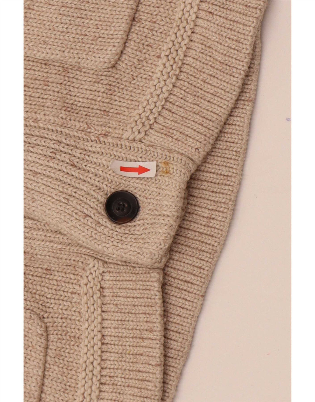 Lee Cardigan Homme Pull Beige Moyen Moucheté Coton