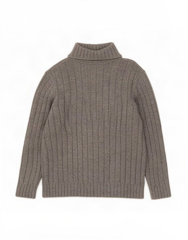 Marks & Spencer Pull col zippé pour homme XL Gris Acrylique