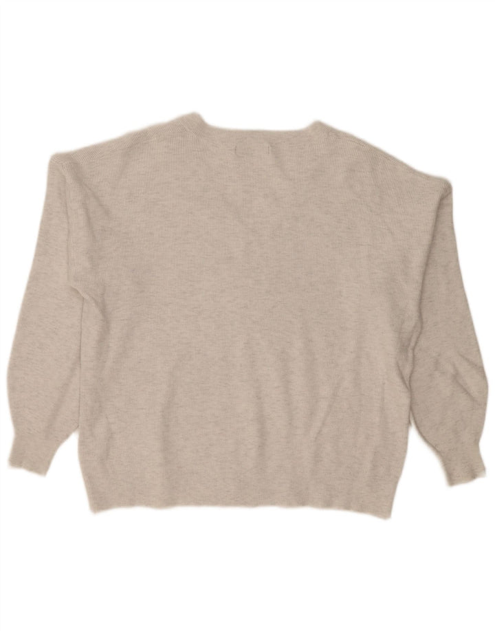 Marks & Spencer Pull surdimensionné à col en V pour femme UK 18 XL Gris