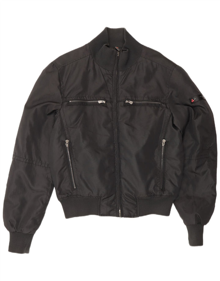 PEUTEREY Veste Bomber Homme UK 40 Large Noir Polyamide