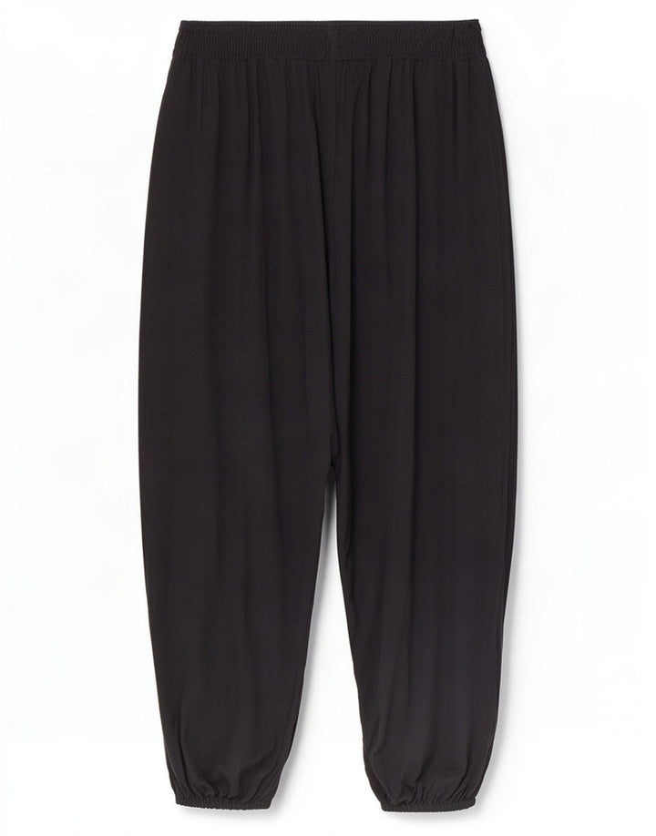 Marks & Spencer Pantalon Sarouel Femme Moyen W28 L26 Viscose Noir