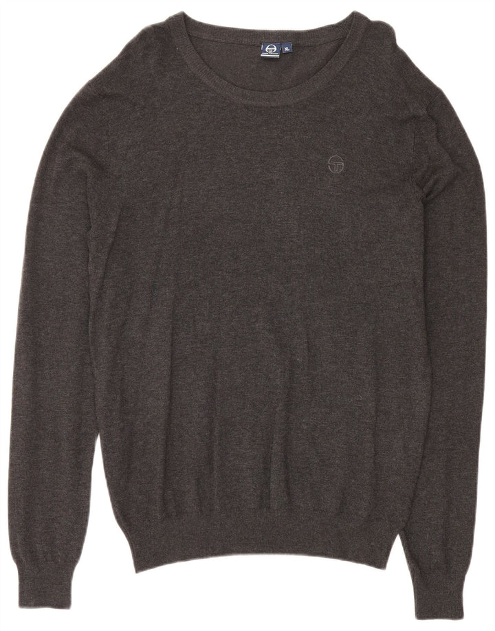Sergio Tacchini Pull Col Rond Homme XL Gris Viscose