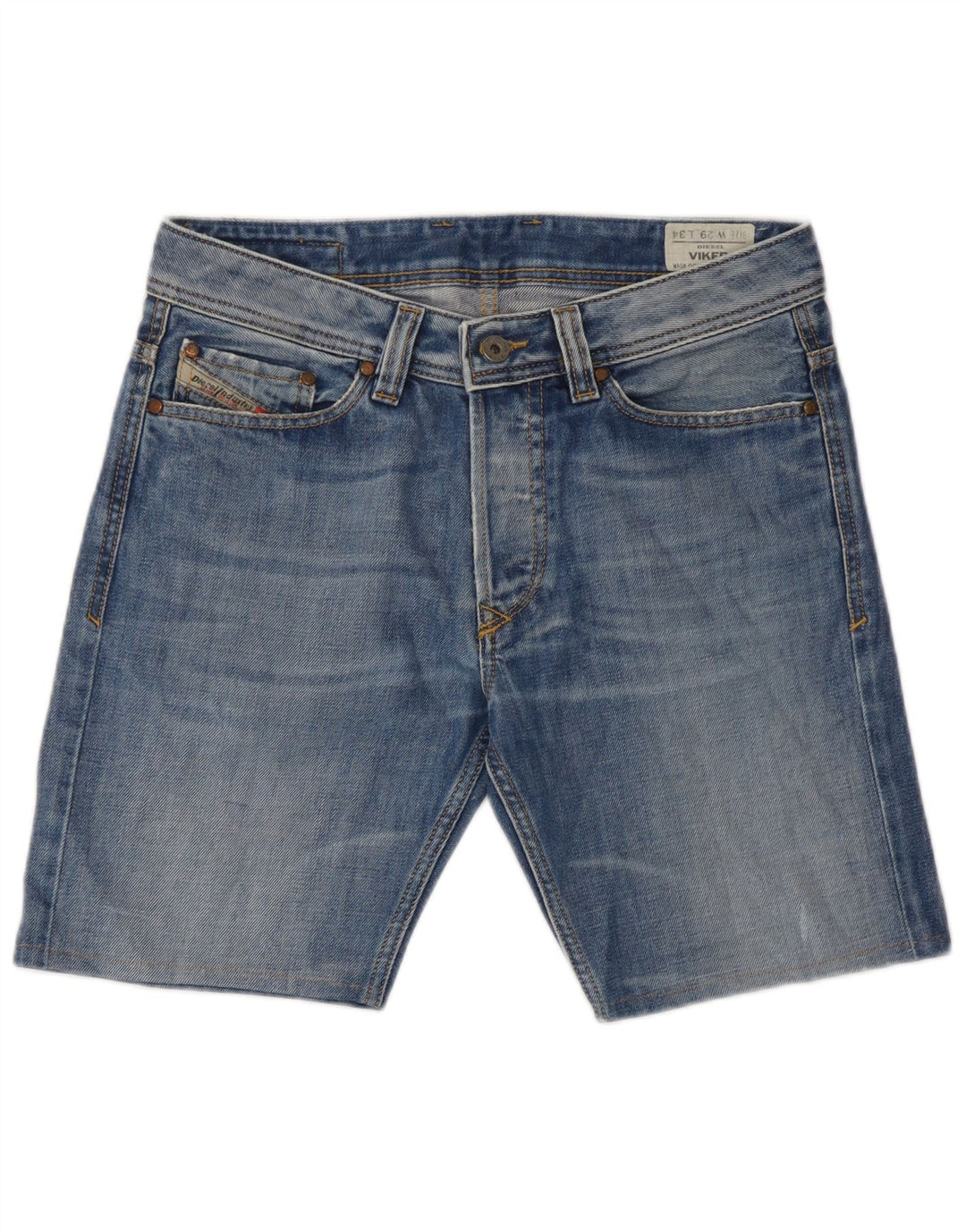 Diesel Short Viker Denim W29 Homme Bleu Moyen Coton