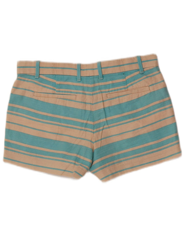Gap Short Chino Femme UK 4 XS W28 Coton Rayé Beige