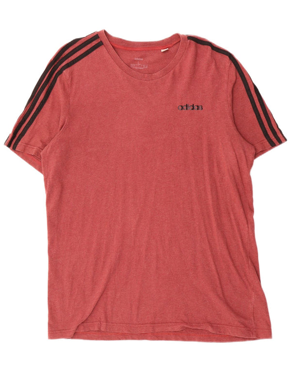 Adidas T-Shirt Homme Haut Large Rouge Coton