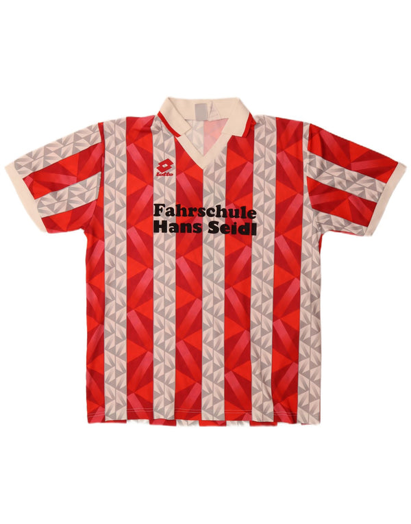 Lotto Polo Graphique Homme 2XL Rouge Rayé Polyester