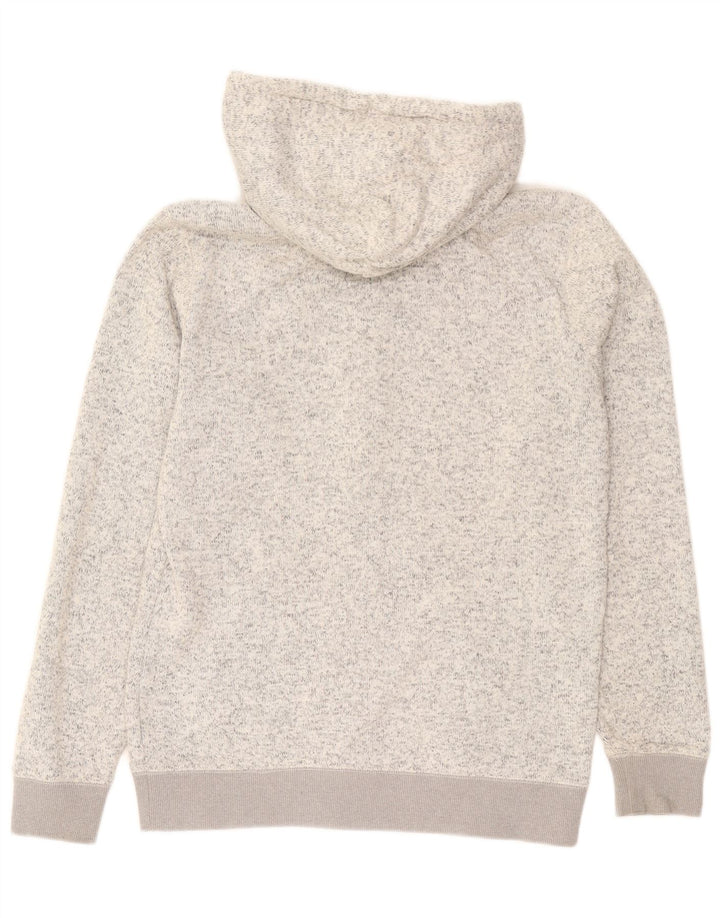 Quiksilver Pull à capuche zippé pour homme en polyester moucheté gris grand